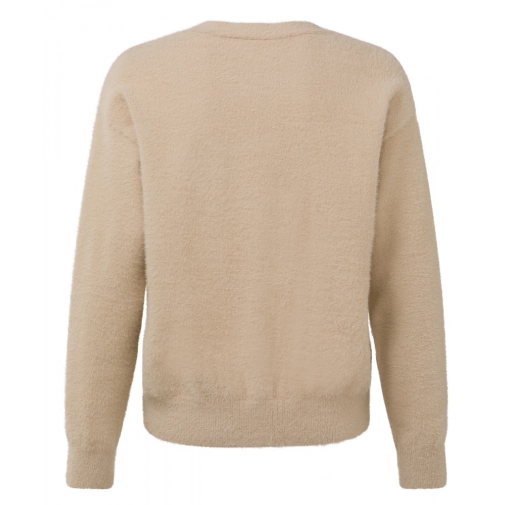 FLUFFY VEST BEIGE