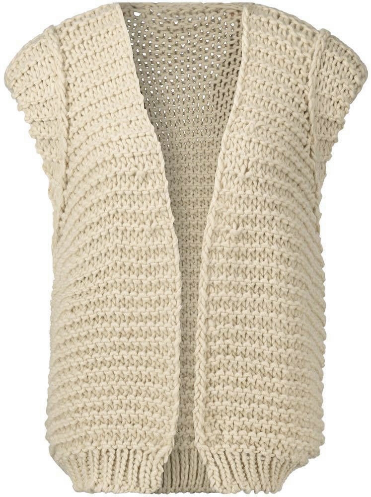 GILET CHERISE ECRU