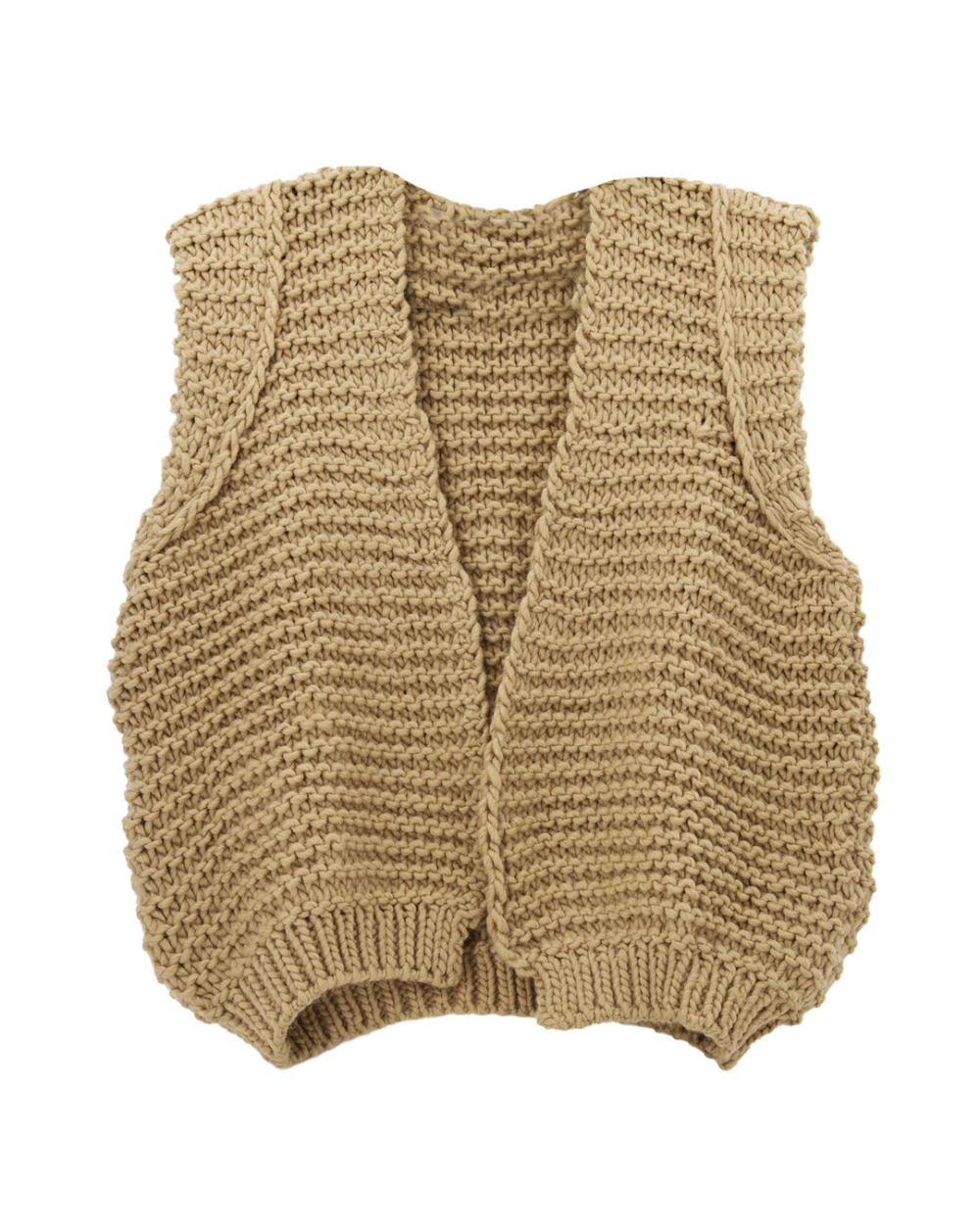 GILET CHERISE BEIGE