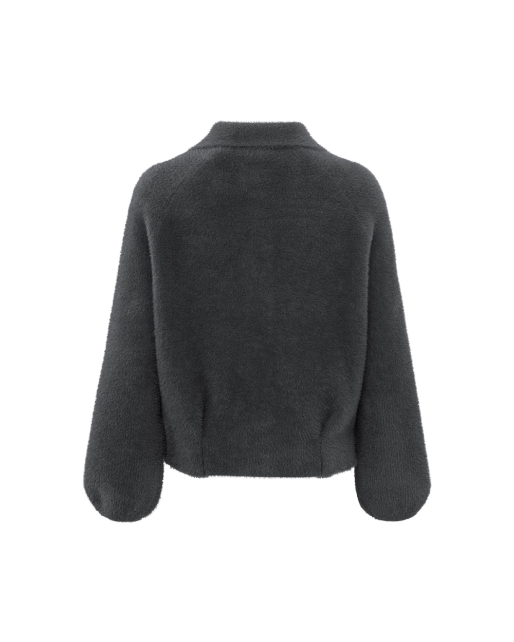 FLUFFY VEST DONKERGRIJS