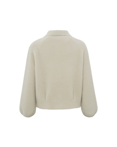 FLUFFY VEST BEIGE