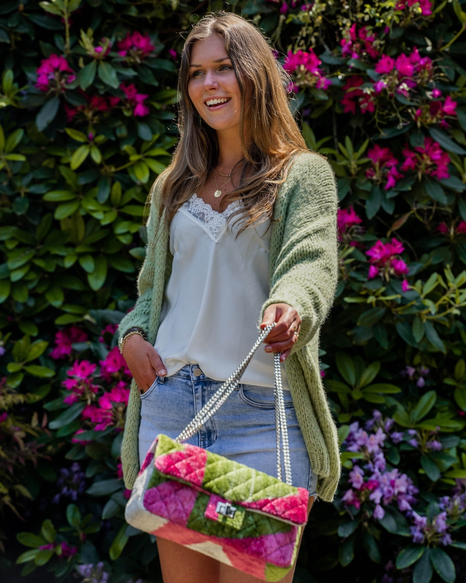 OVERSIZED VEST JODI PISTACHE