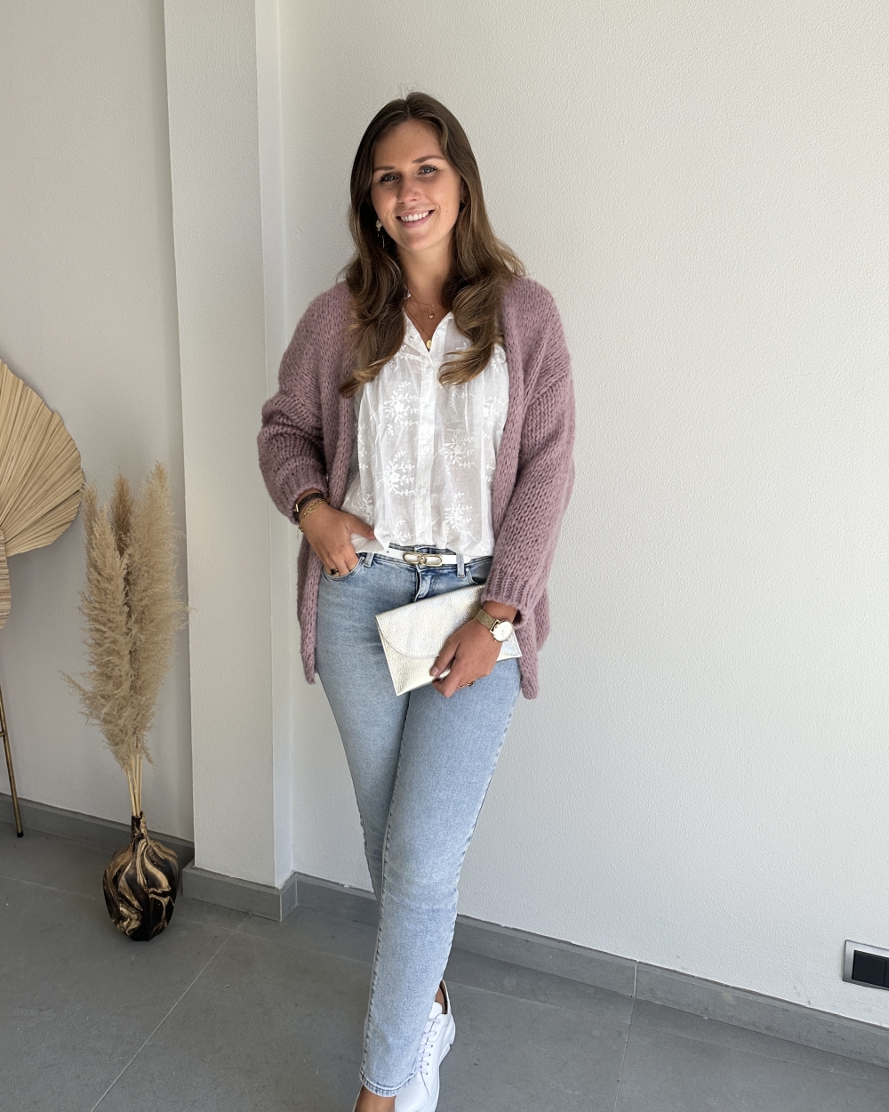 OVERSIZED VEST JODI MAUVE