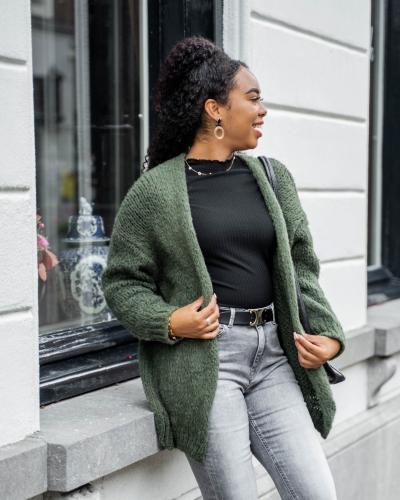 Gossip OVERSIZED VEST JODI ARMY GREEN