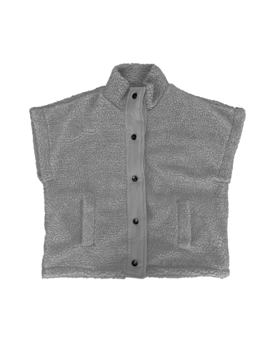 Gossip OVERSIZED TEDDY GILET GRIJS