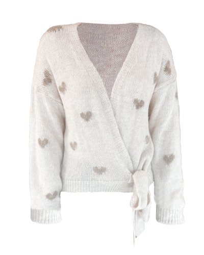 Gossip WIKKELVEST HARTJES ECRU/BEIGE