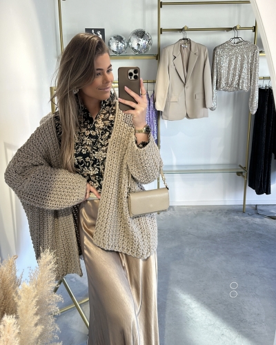 Gossip GROF GEBREID VEST BEIGE