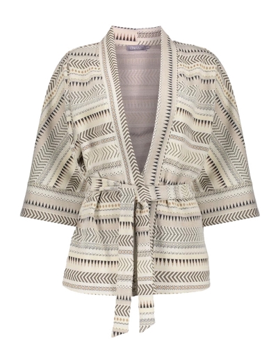 KIMONO MET STREPEN ZAND
