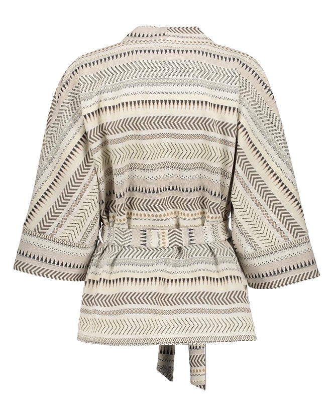 KIMONO MET STREPEN ZAND