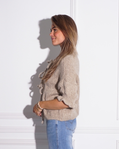 Gossip VEST JODI STRIK BEIGE