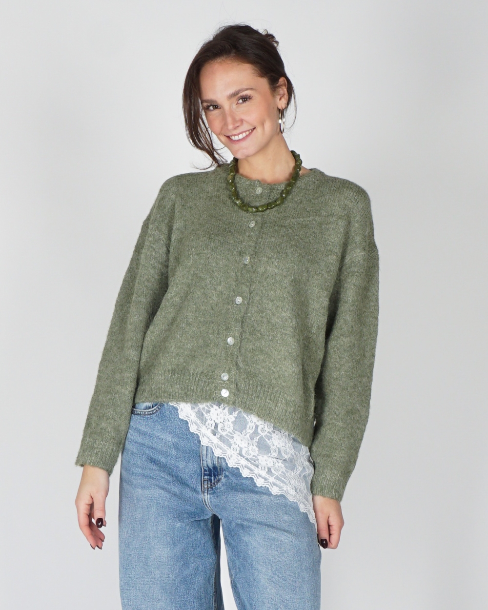BASIC VEST MIA GROEN
