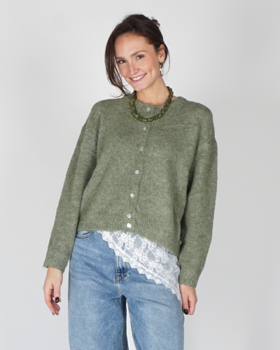 Gossip BASIC VEST MIA GROEN