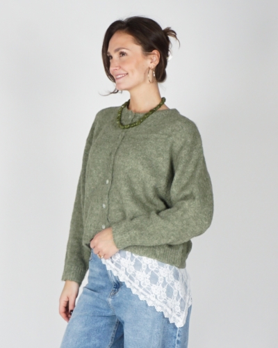 Gossip BASIC VEST MIA GROEN