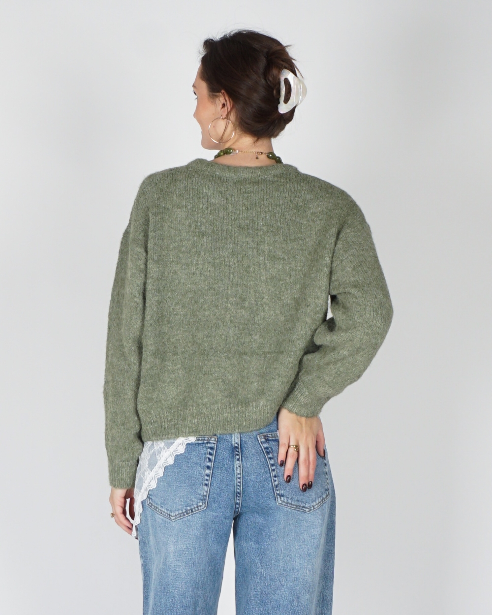 BASIC VEST MIA GROEN