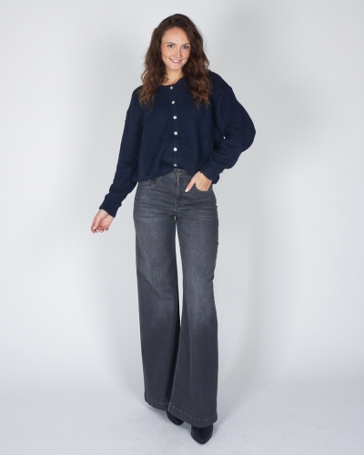 VEST BASIC MIA DONKERBLAUW