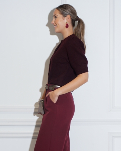 Neo Noir VEST TRUDY BORDEAUX 