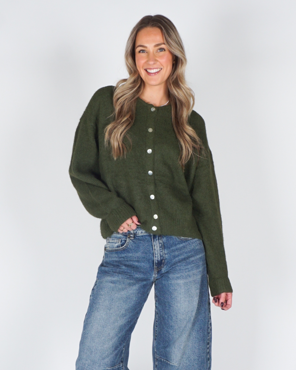 VEST BASIC MIA GROEN