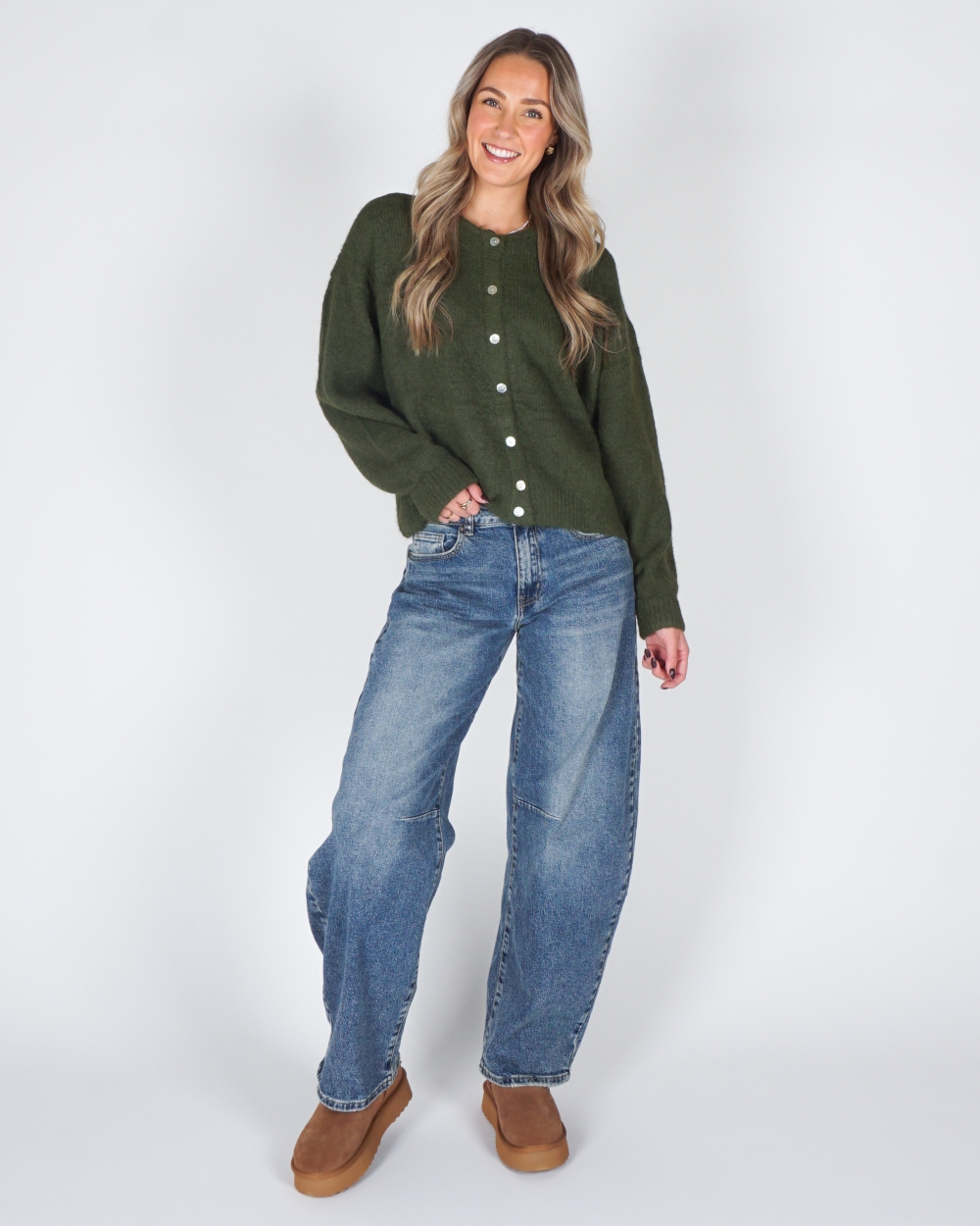 VEST BASIC MIA GROEN