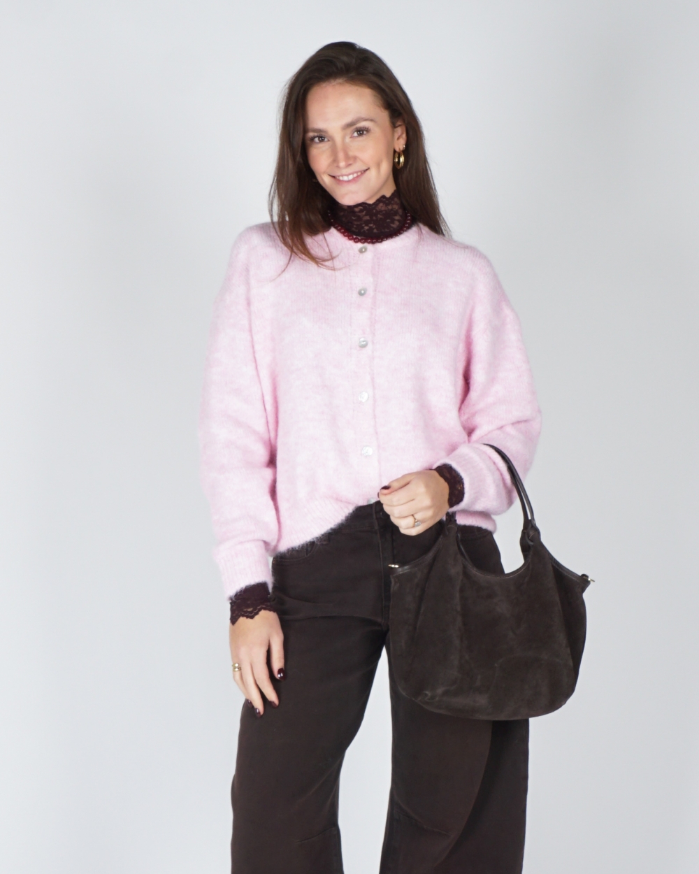 VEST BASIC MIA ROZE MELANGE