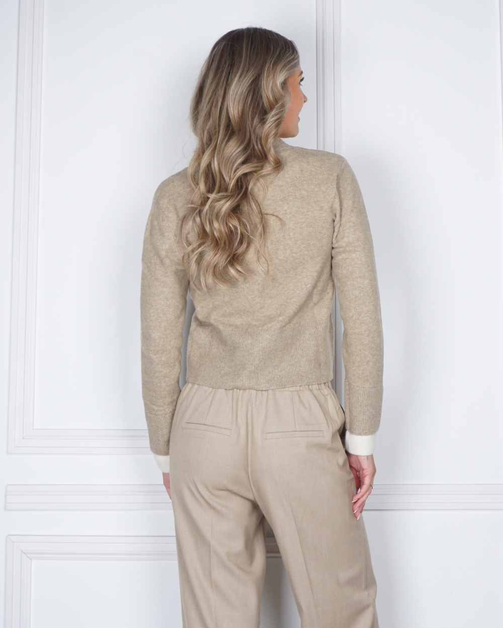 VEST ZAND BEIGE MELANGE