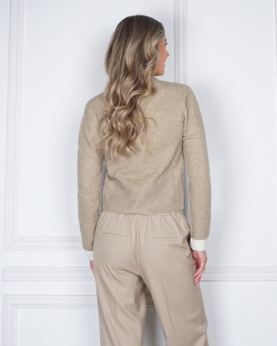 VEST ZAND BEIGE MELANGE
