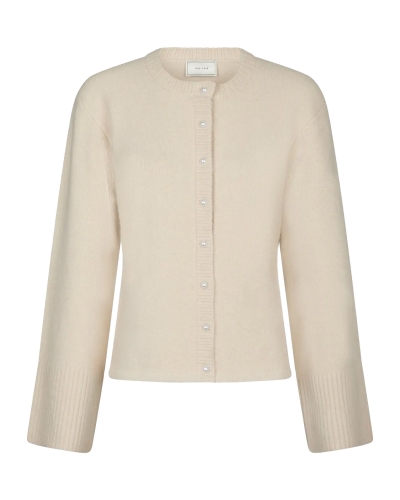 GEBREID VEST MIXIE IVORY