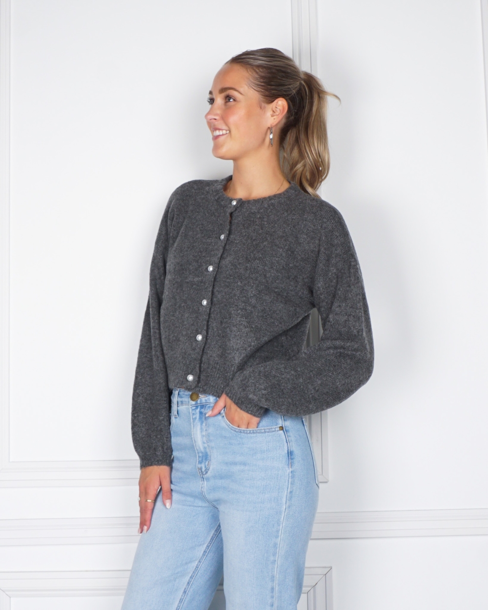 VEST ISABELLA GRIJS