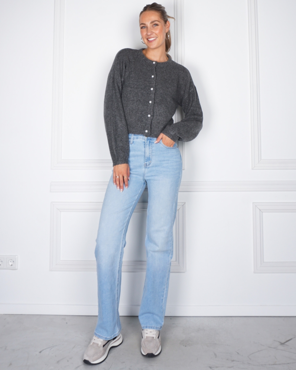 VEST ISABELLA GRIJS