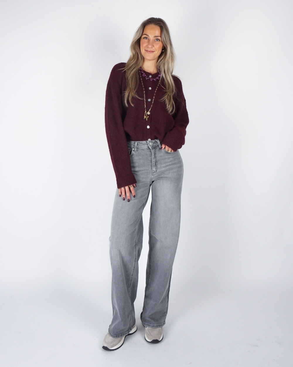 VEST BASIC MIA BORDEAUX