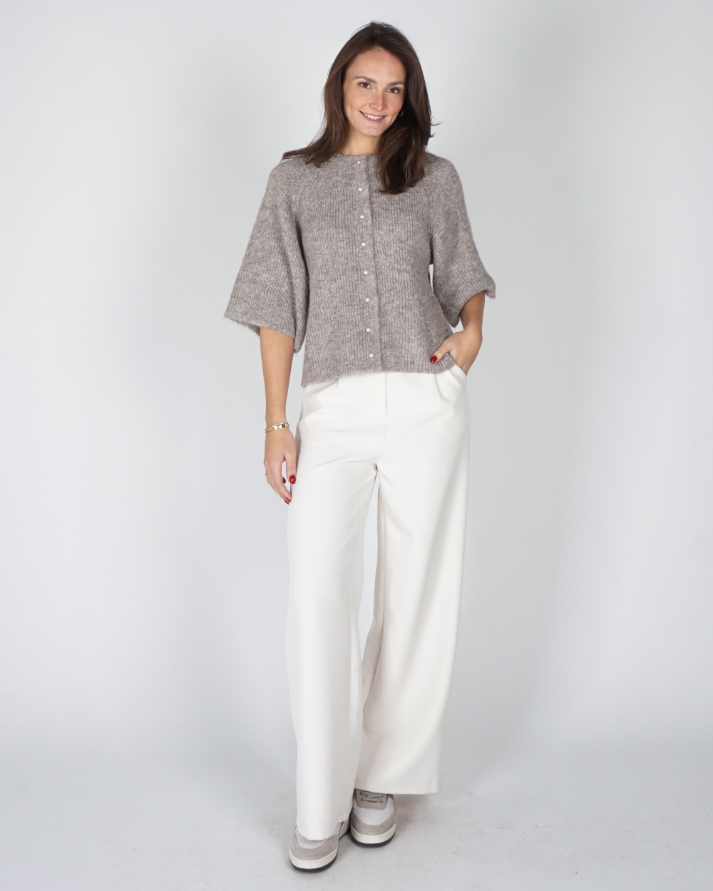 FLUFFY VEST AMAYA BEIGE