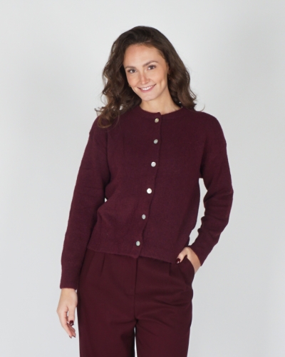 Gossip BASIC VEST MAUD BORDEAUX