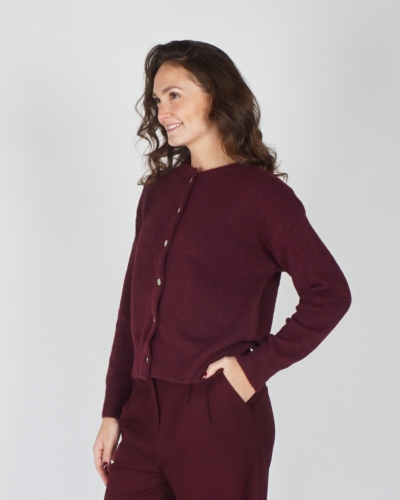 Gossip BASIC VEST MAUD BORDEAUX
