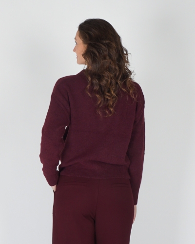 BASIC VEST MAUD BORDEAUX