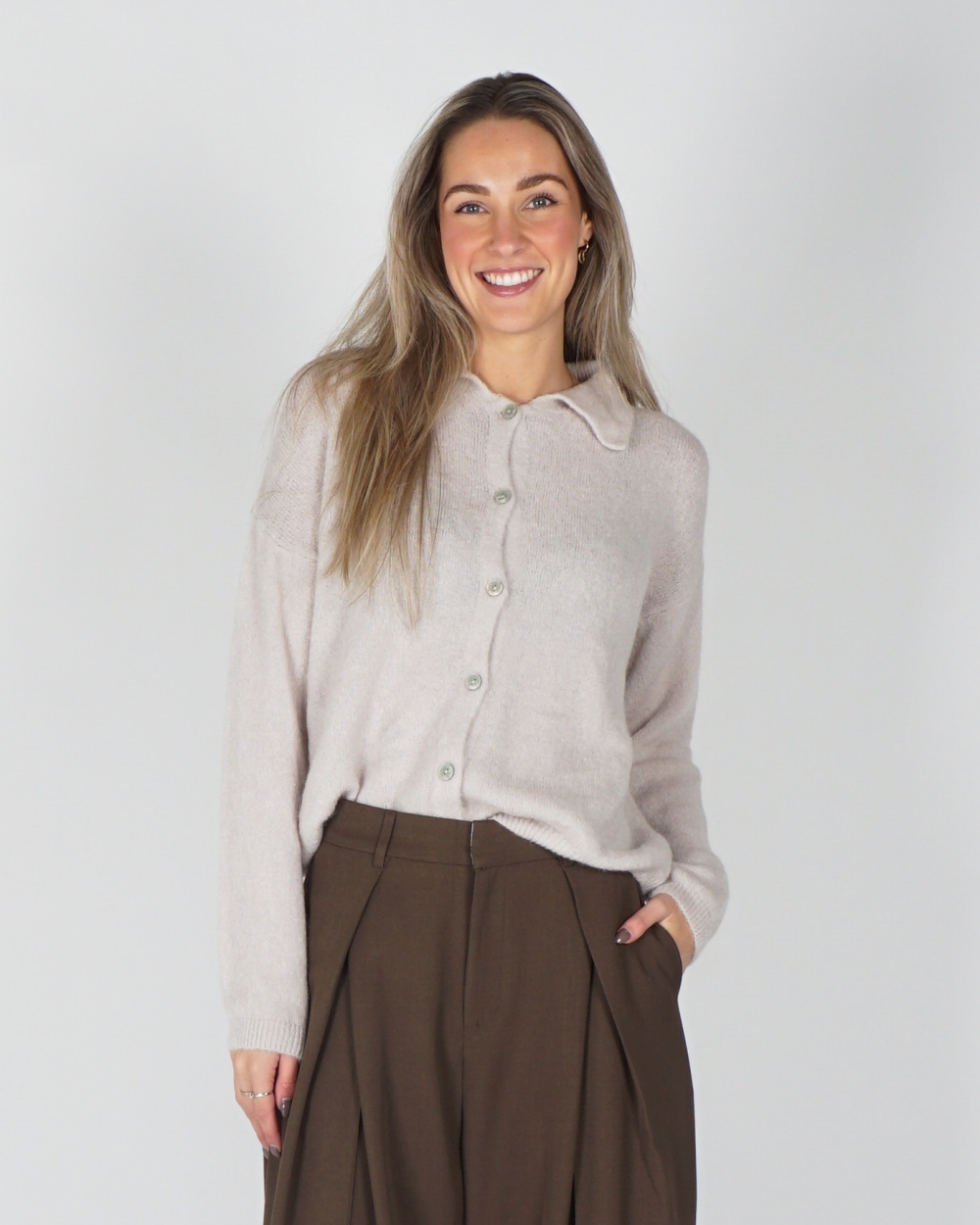 POLO VEST ECRU