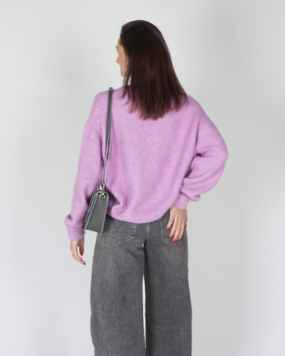 VEST BASIC MIA LILA MELANGE