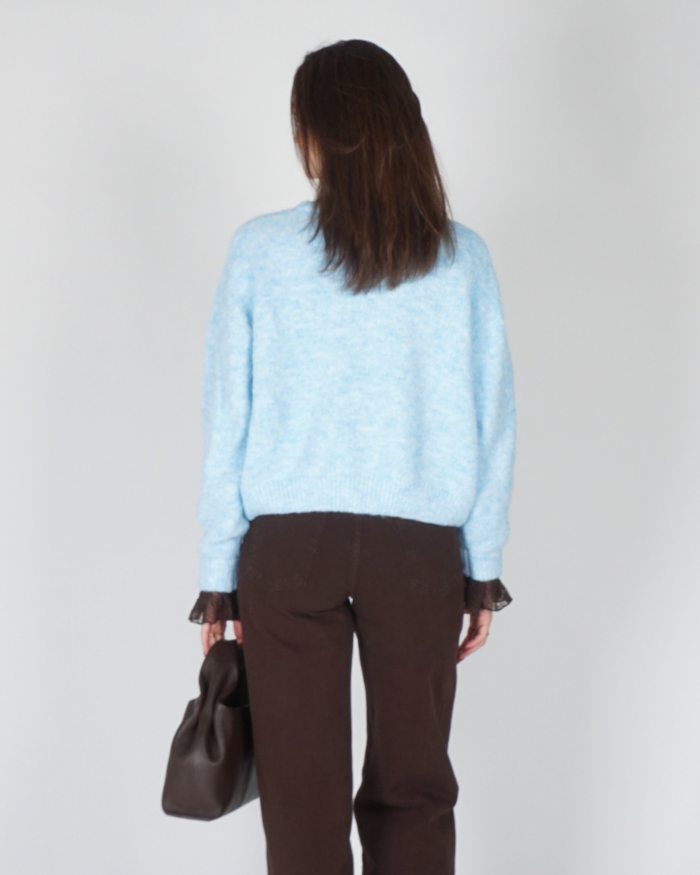 VEST BASIC MIA BLAUW MELANGE