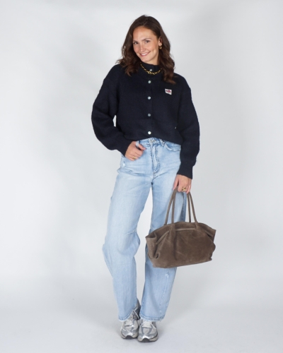 Gossip GEBREID VESTJE BELLE Blauw