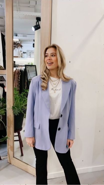 OVERSIZED BLAZER LILA