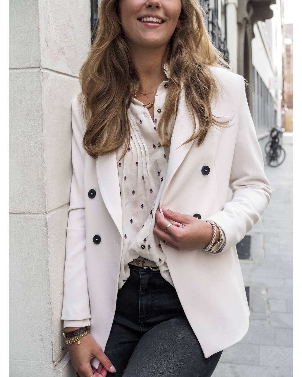 DOUBLE BREASTED BLAZER 