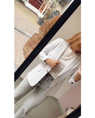YAYA JERSEY FIT BLAZER LILA