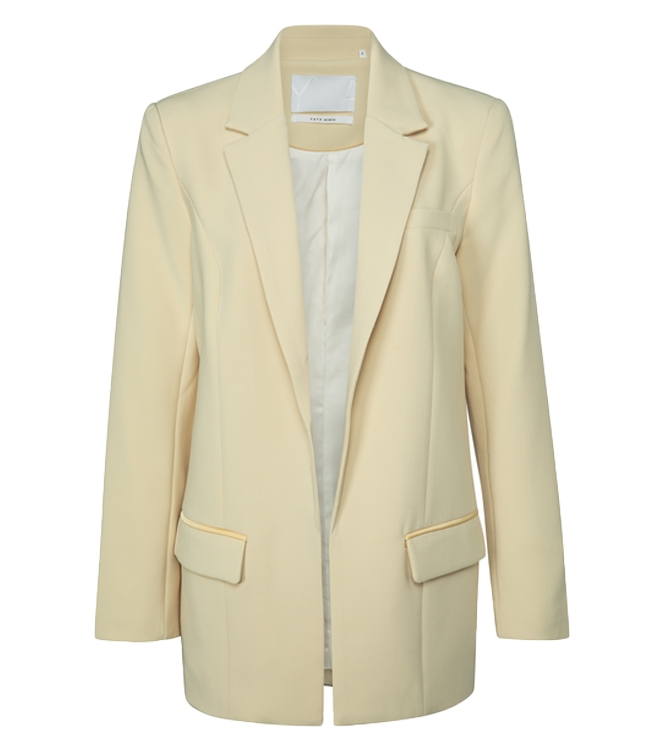 BLAZER MET ZAKKEN GEEL