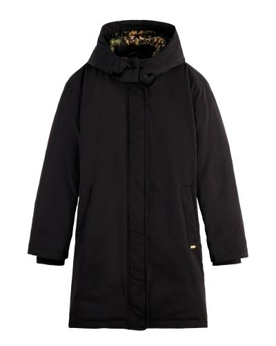 Scotch & Soda WATERAFSTOTENDE PARKA ZWART