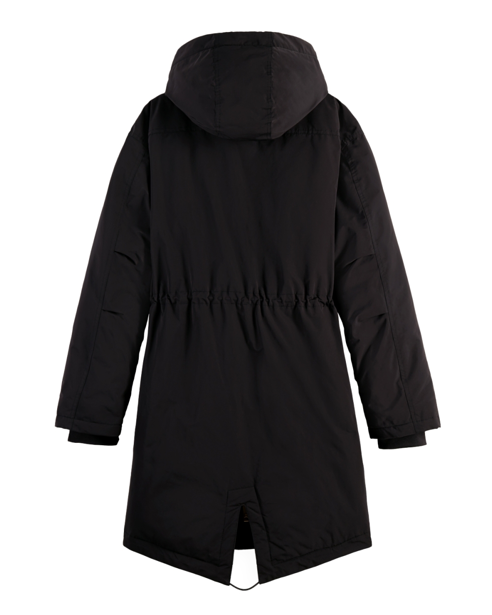 WATERAFSTOTENDE PARKA ZWART