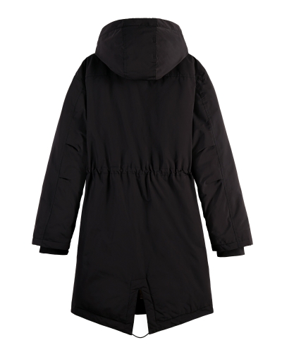 WATERAFSTOTENDE PARKA ZWART