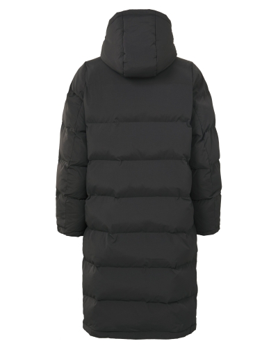 LONG REVERSABLE PUFFER JACKET ZWART
