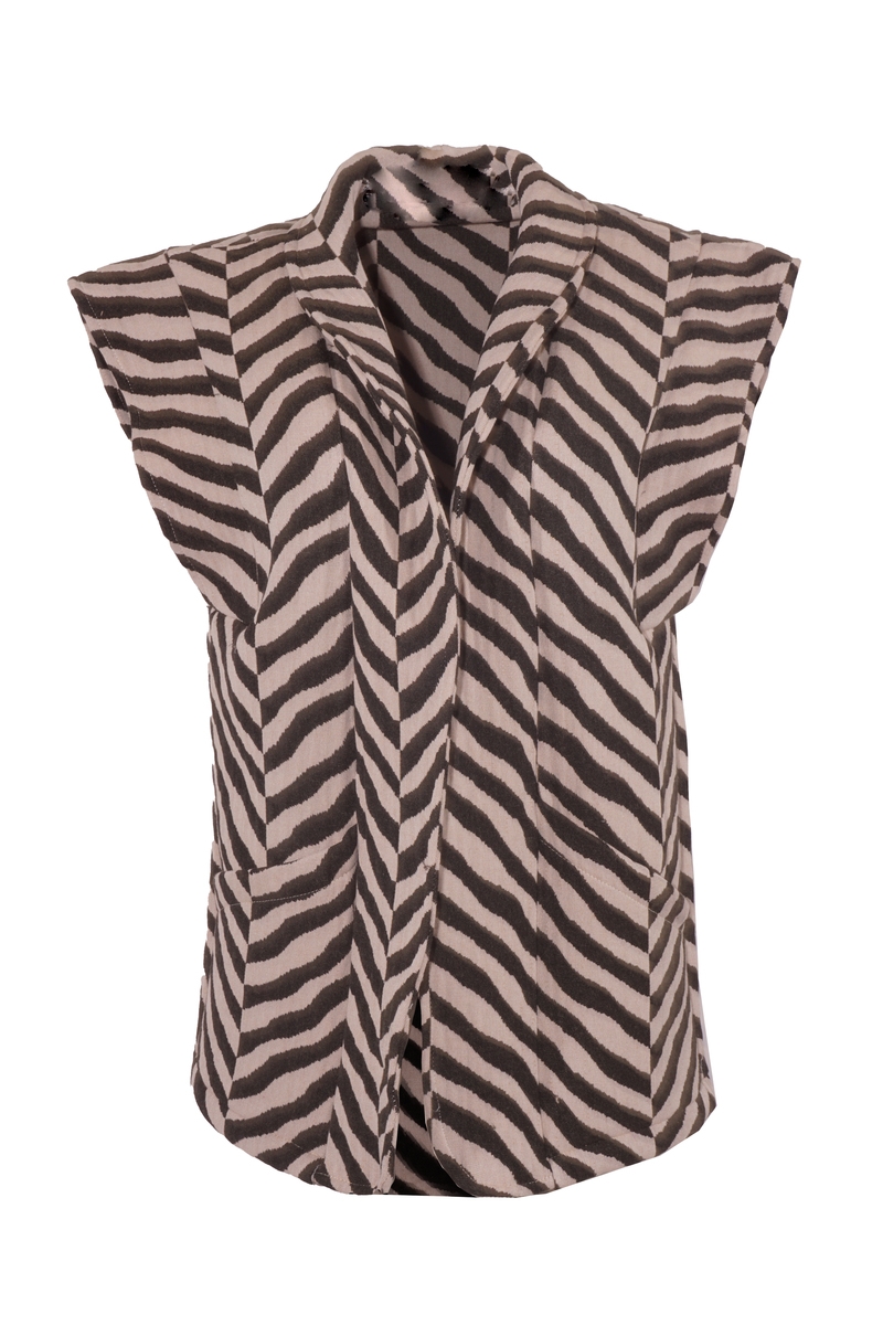 GILET LINDY ZWART WIT