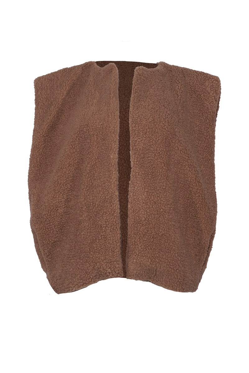 TEDDY GILET BRUIN