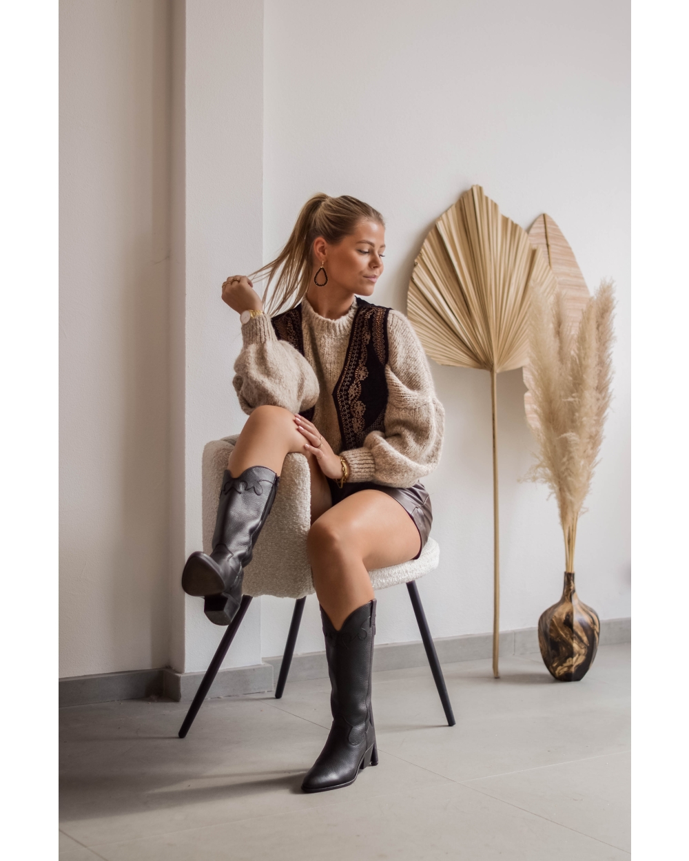 GILET LINA ZWART 