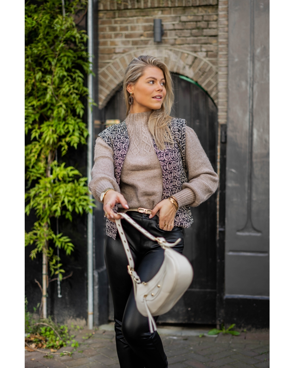 GILET MET BOHEMIAN PRINT 