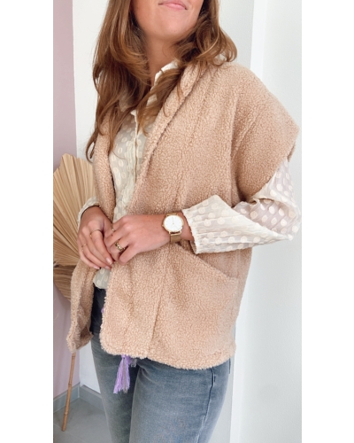 TEDDY GILET ROSIE BEIGE
